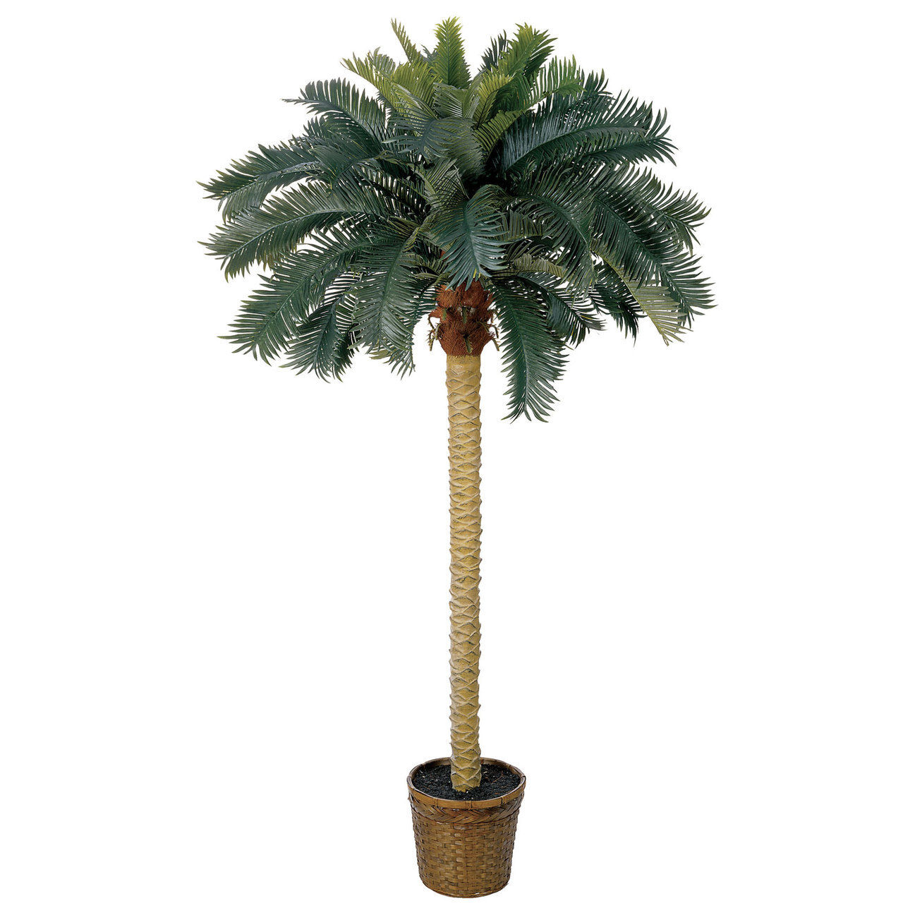 NEW 6′ TROPICAL HIGH QUALITY FAKE ARTIFICIAL SILK SAGO PALM TREE
