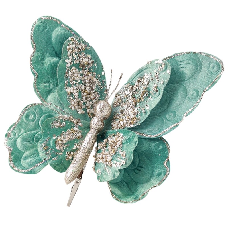 Artificial Butterfly Clip for Spring Party Home Stylish Florals Embellishments