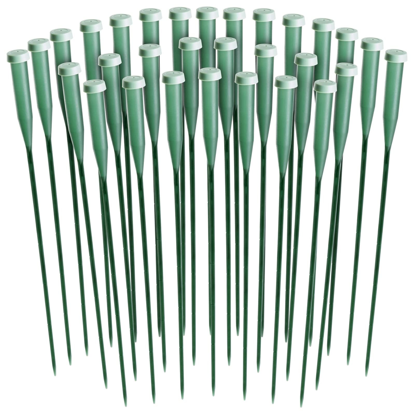 30 Pack 12 Inch Stem Water Tubes w/ Caps Extendable Vials for Floral Arrangement