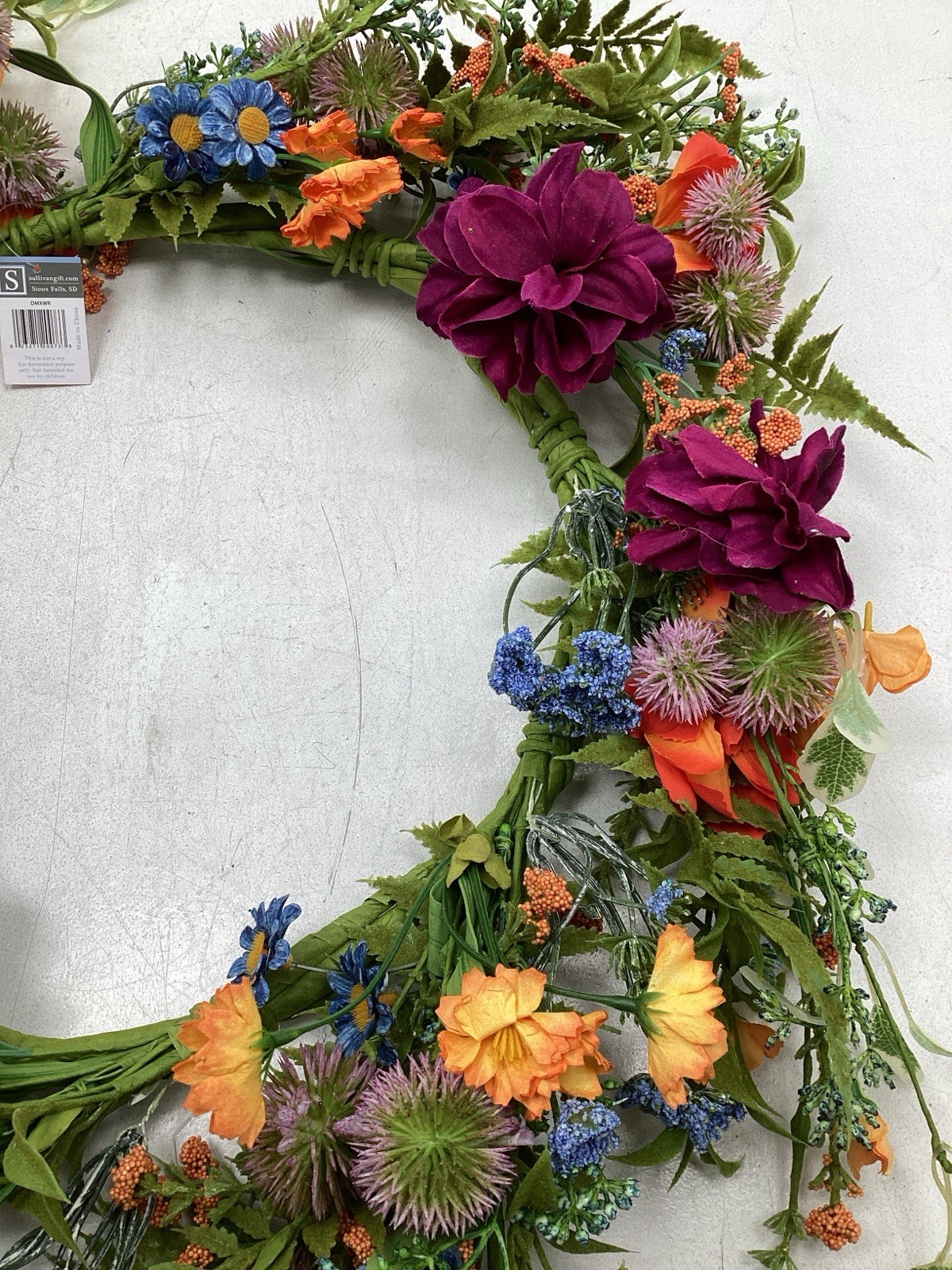SULLIVANS 21″ Artificial Dahlia Mix Wreath