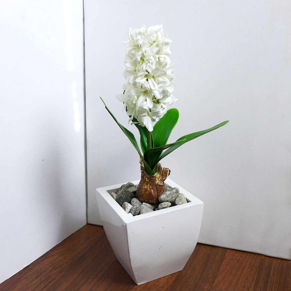 Artificial Hyacinth Flower Fake White Bush Home Garden Wedding Decoration (#66)