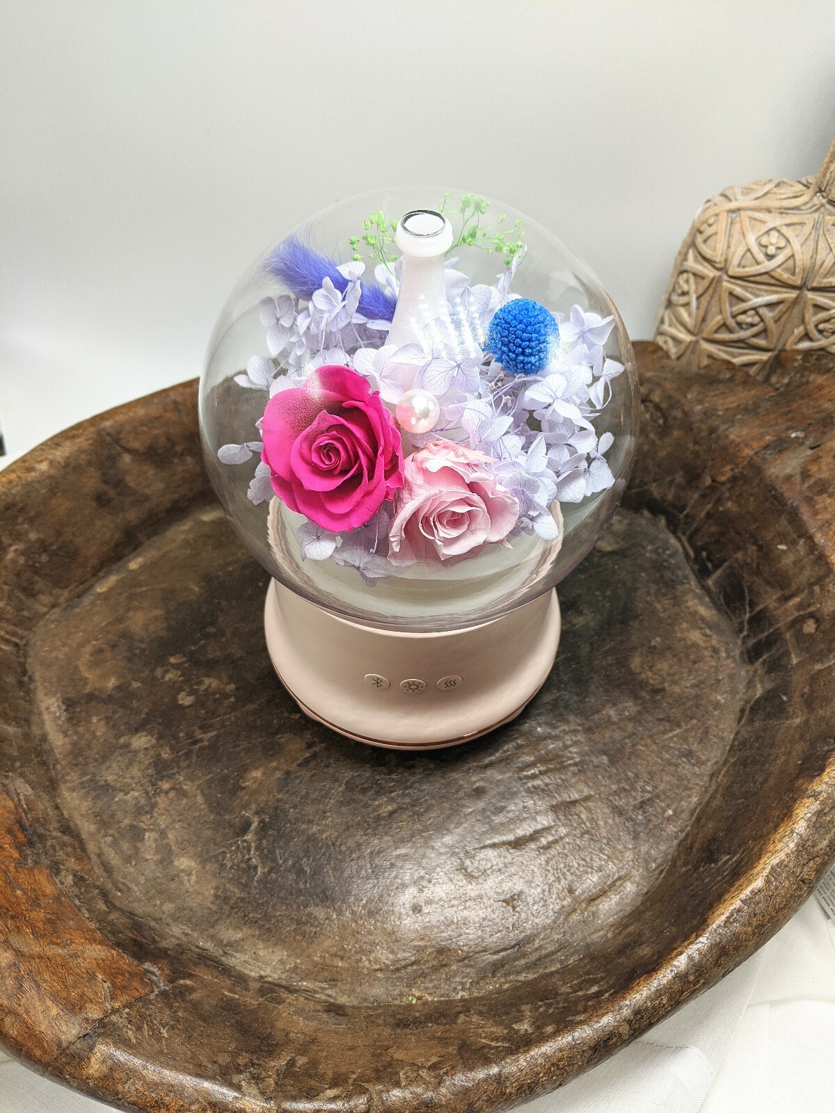 Essential Oil Diffuser Speaker Bluetooth PINK Humidifier w/ LED Night Light
