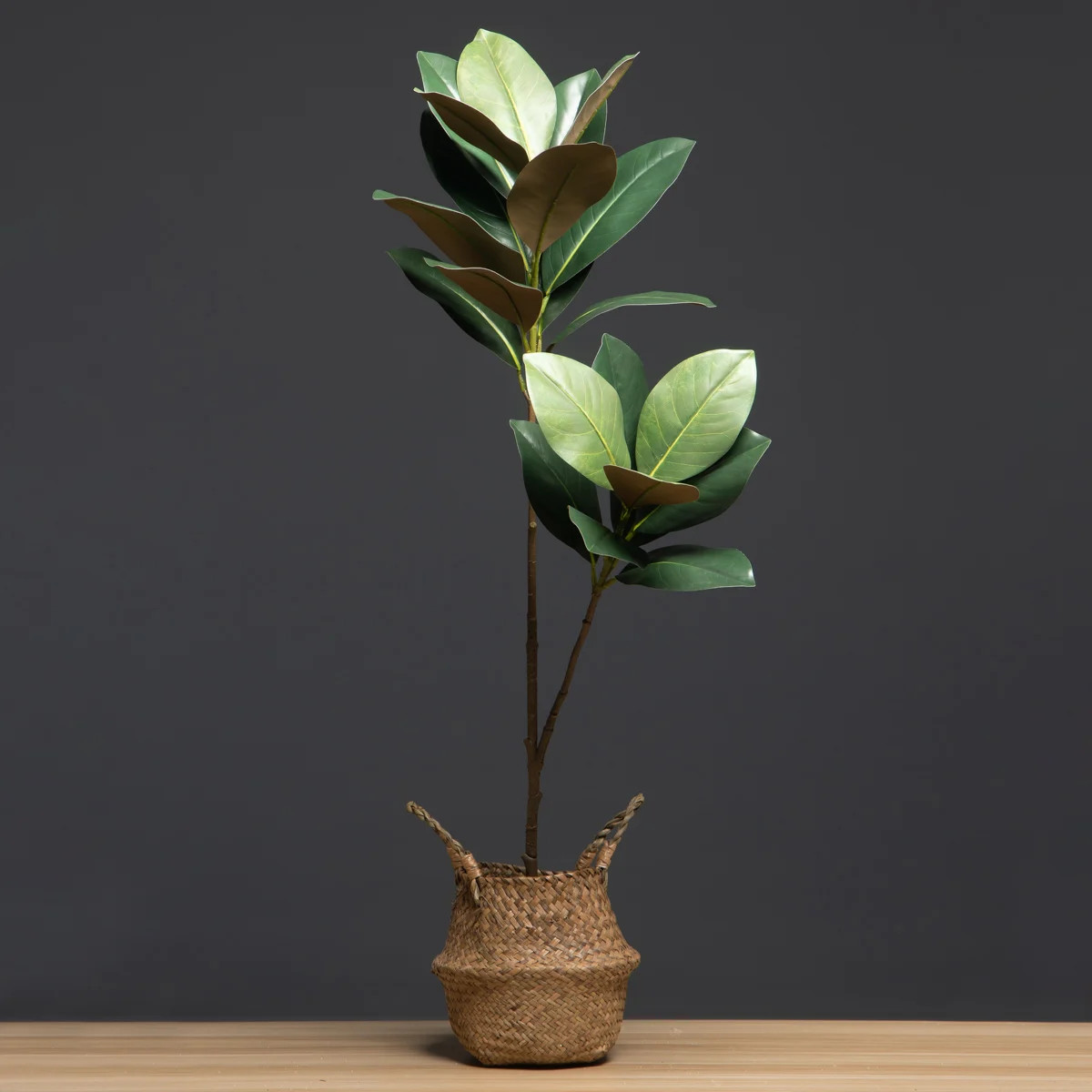 105cm 2 Forks Large Artificial Plants Fake Magnolia Tree Branch Plastic