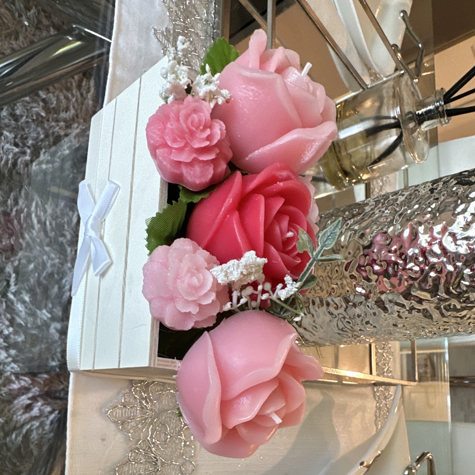 Organic candles bouquets (variety of colors and scents) for any occasion.