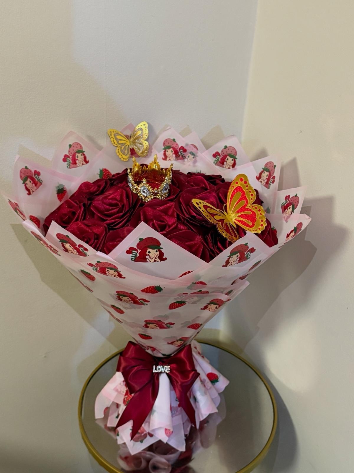 Eternal Roses Handmade 100% don’t Miss In 30 Roses It Crine, And Butterflies