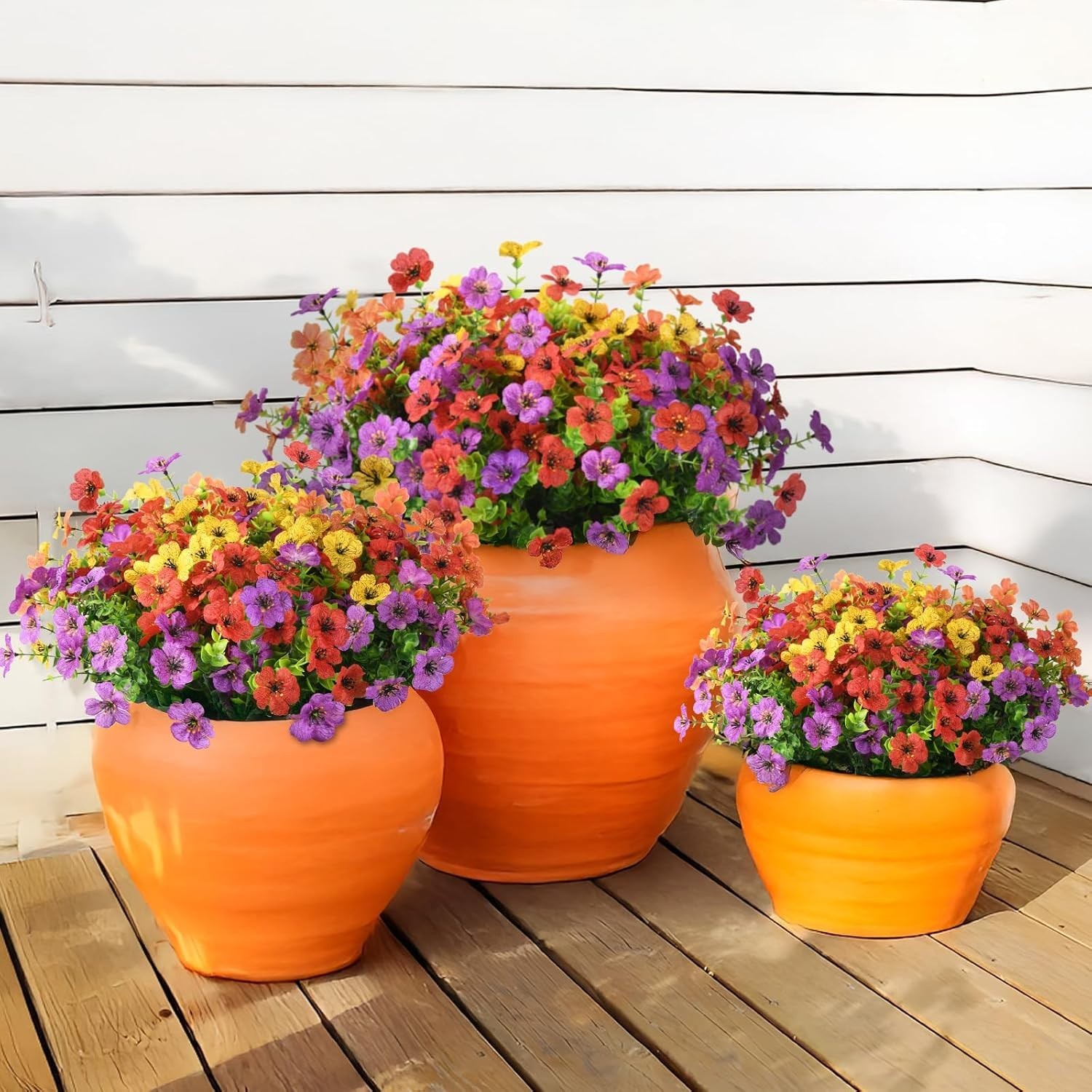 Stunning Colorful Faux Daisy Bundles – 12 Pack, Perfect for Home and Event Decor