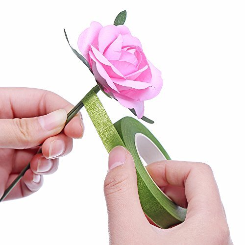 1/2″ Wide Floral Tapes for Bouquet Stem Wrapping and Floral Crafts Dark Green