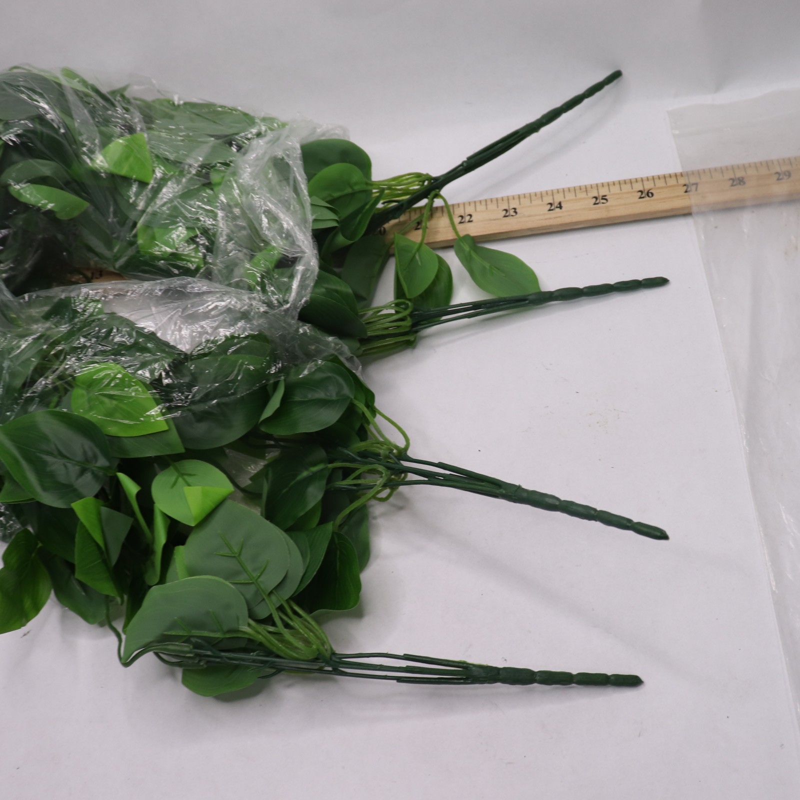 (4-Pk) Wofair Artificial Hanging Plants Fake Ivy Leaves Polyester Green