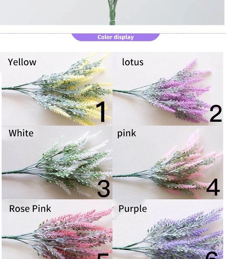 a Bunch of Provence Lavender Plastic Artificial Flowers False Plants Wedding Hom