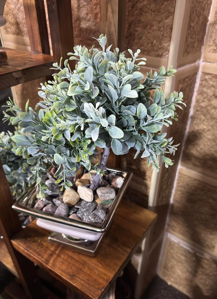 Realistic Artificial Plant with Modern Decorative Pot – Stylish Home & Office