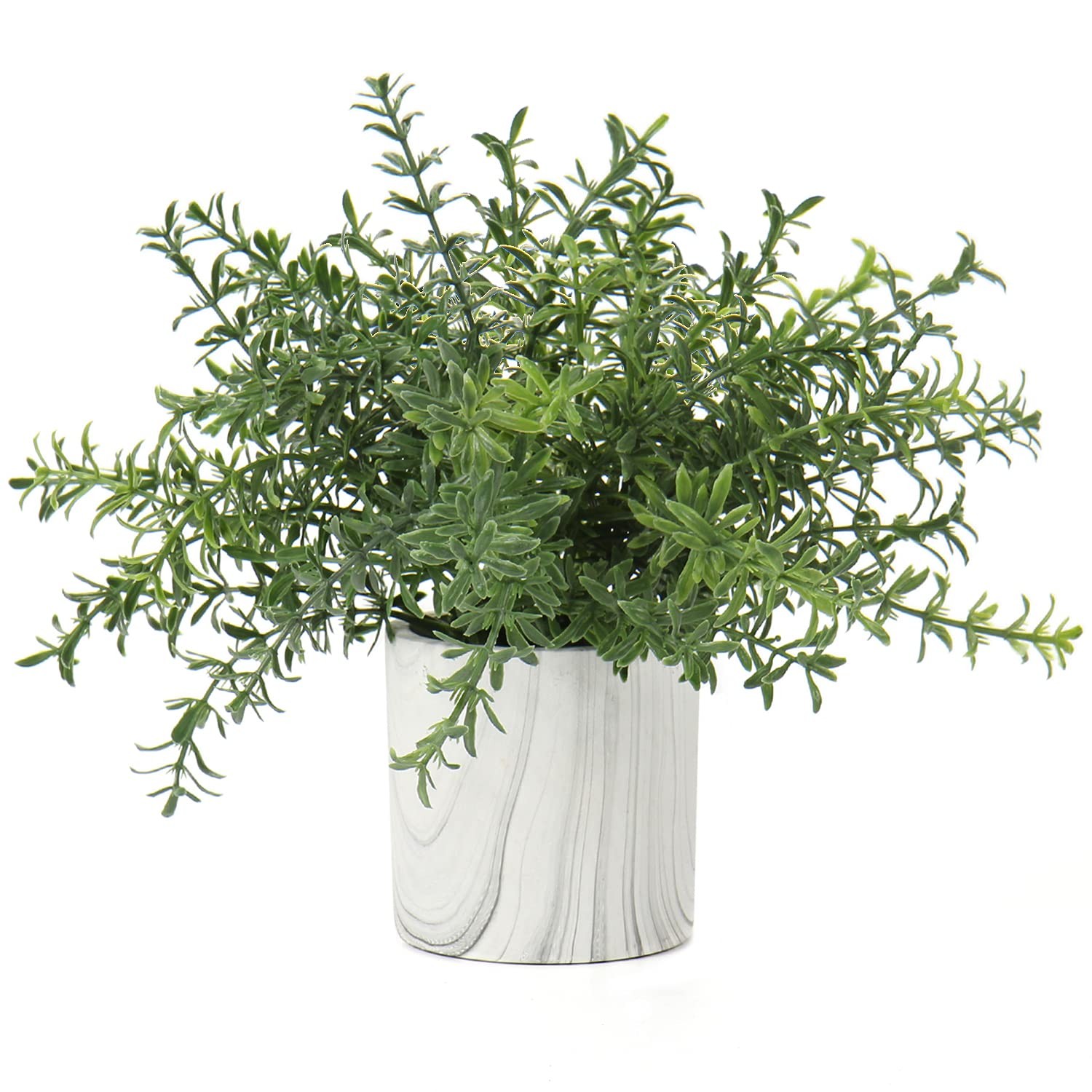 Faux Plants Indoor Artificial Mini Potted Plastic Eucalyptus Table Decor
