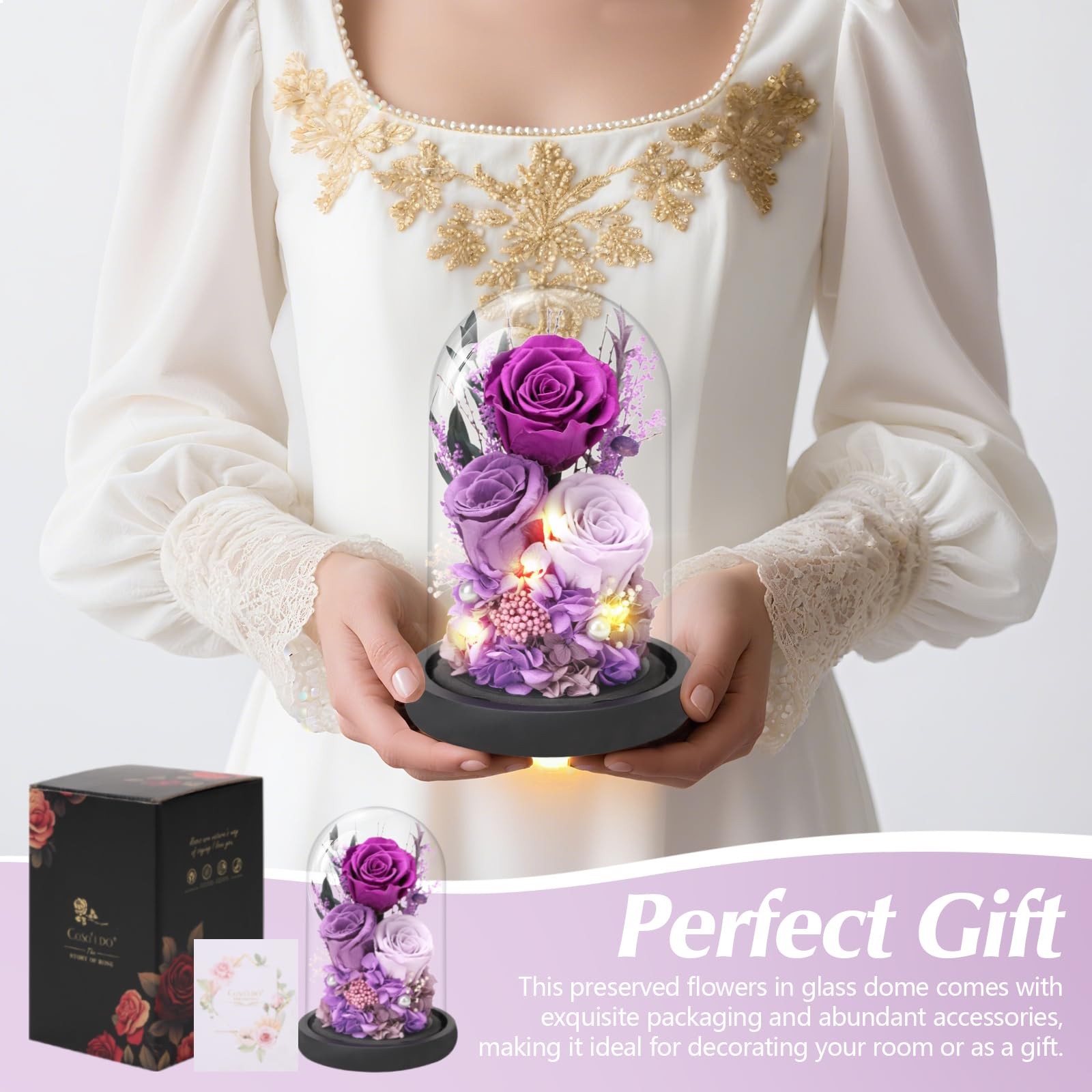 Casaido Preserved Roses Flowers for Delivery, Mothers Day Rose Gifts for Mom …