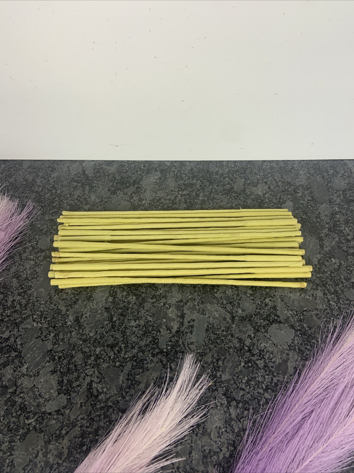 Lot of (32) 36″ or 28″ or (64) 16″ Purple Faux Pampas Grass Decor Length Options