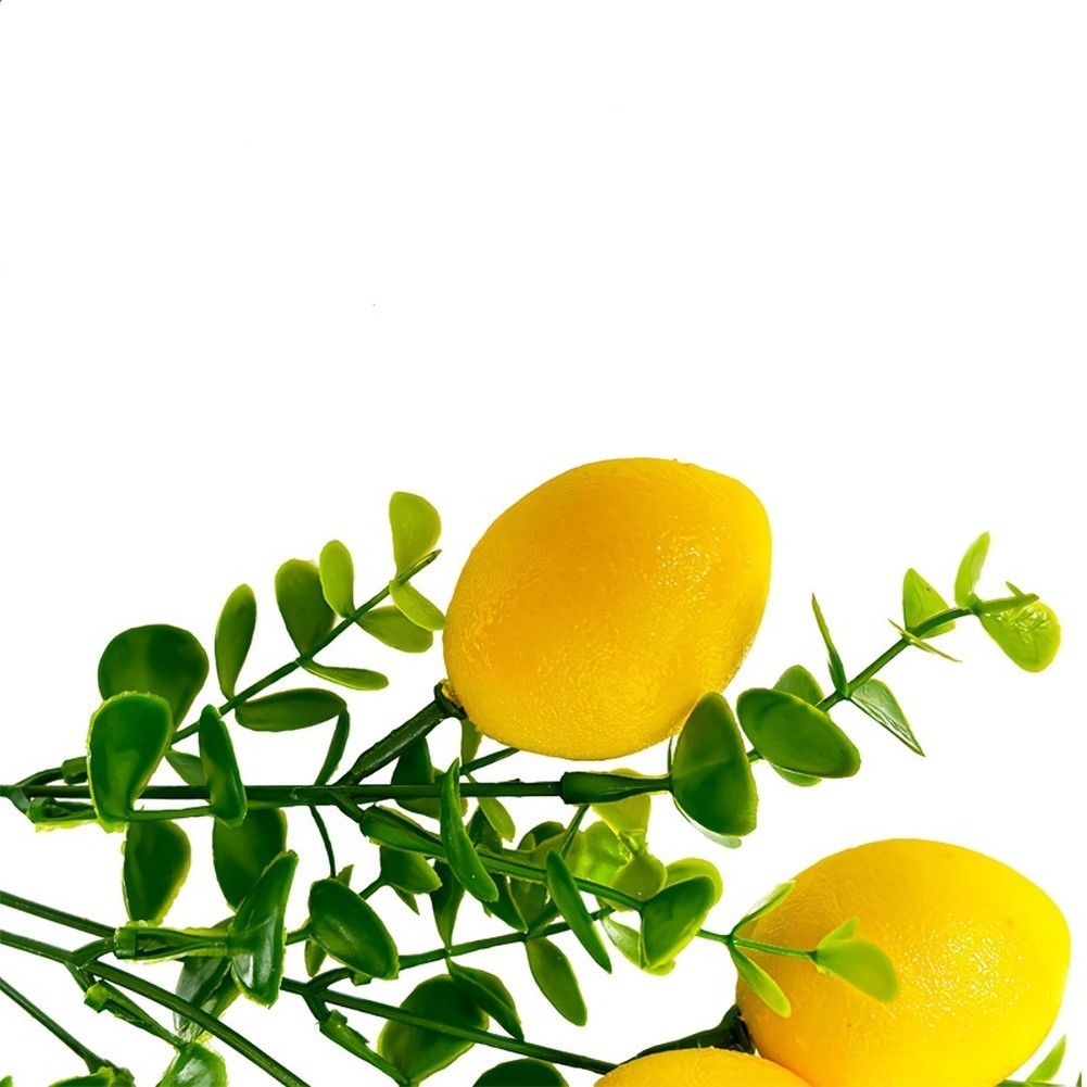 Realistic Artificial Lemon Branch Lively Lemons for Kitchen Dining Room Display
