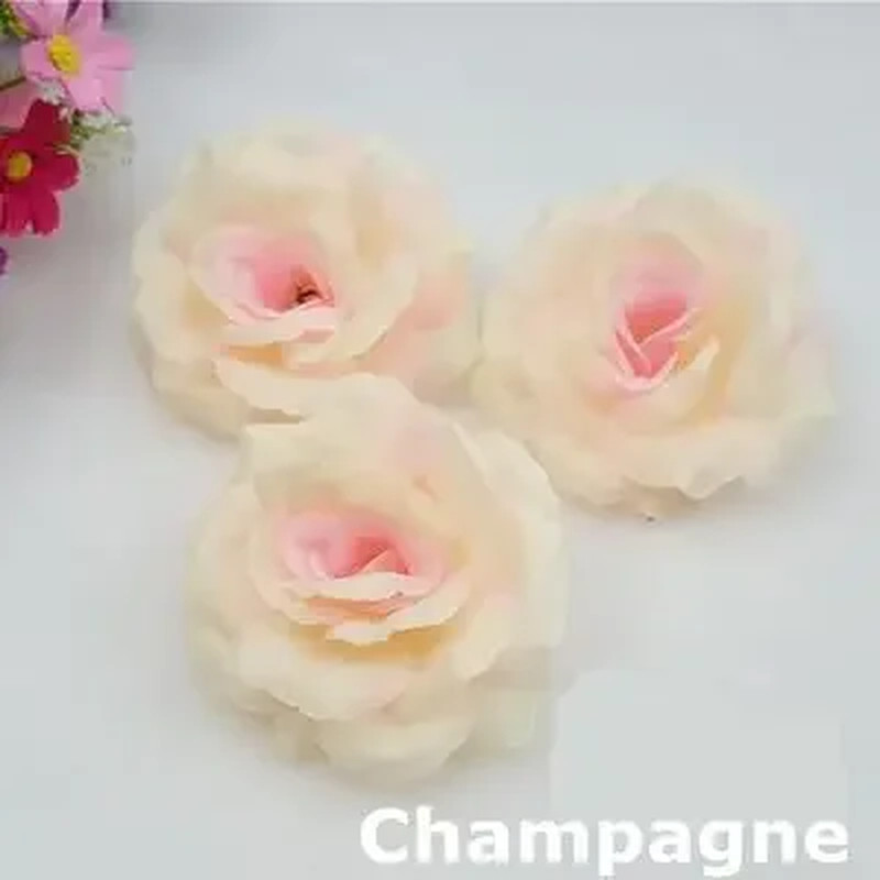 10PCS Wine Red Artificial Roses for Weddings, Christmas & Birthdays