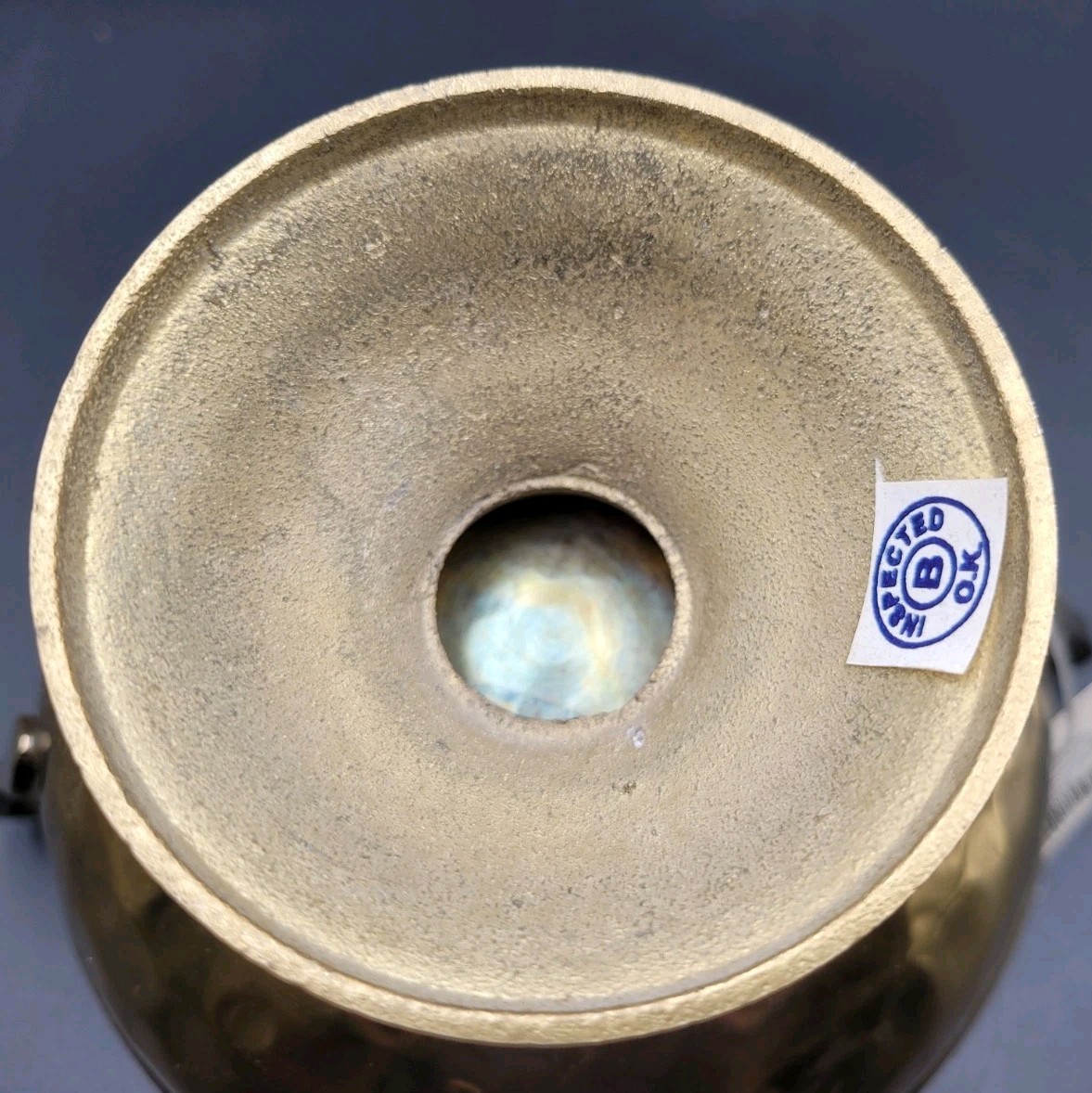 Lacquered Solid Brass Compote Bowl