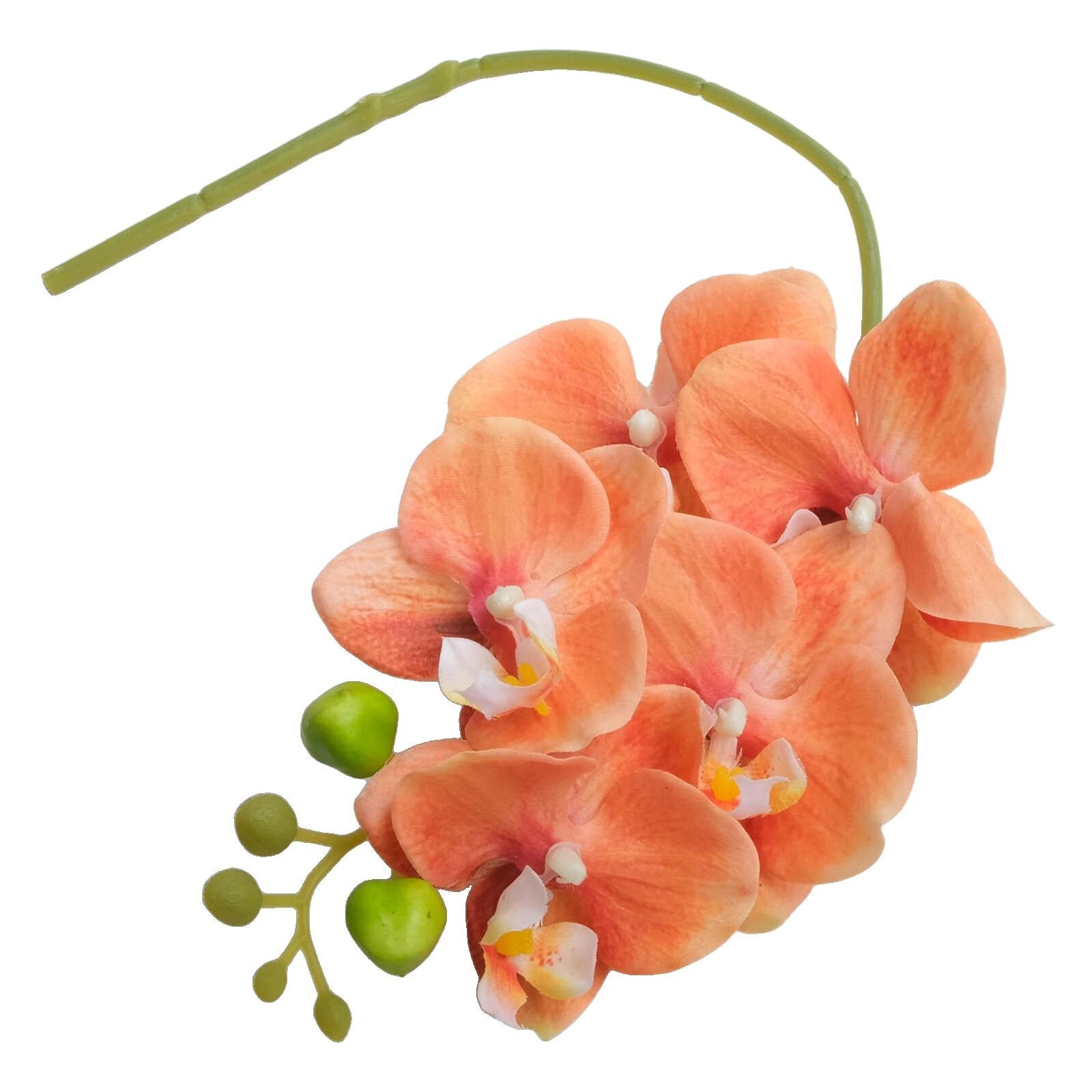Delicate 17 7 inch Artificial Orchid Flowers Set of 4 Phalaenopsis Stems
