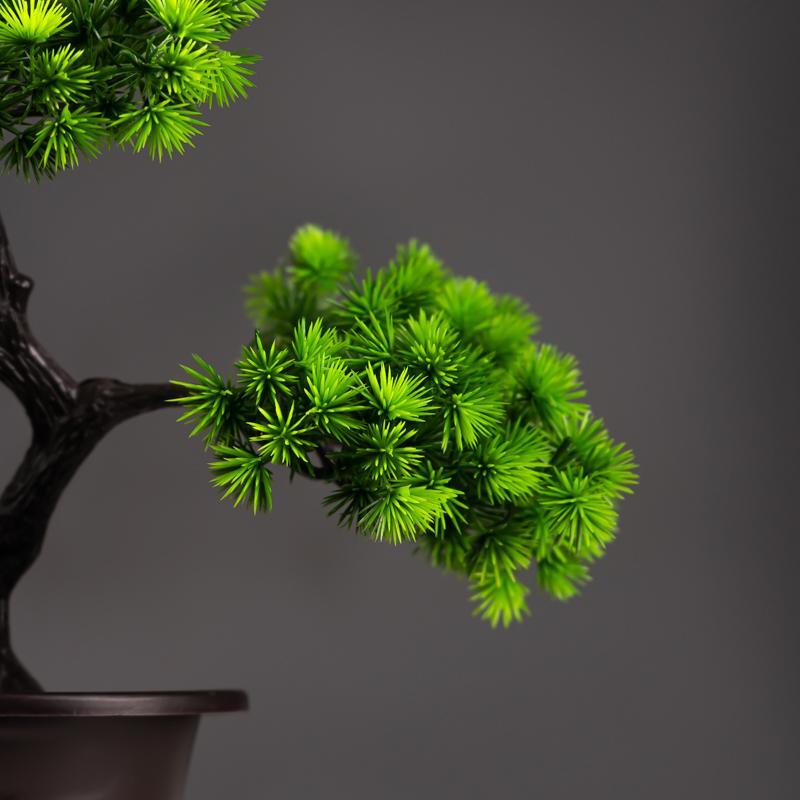 27cm Artificial Pine Bonsai – Fake Tree Ornament for Home & Desktop Decor