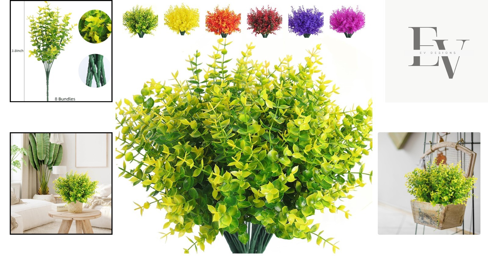 Vibrant 8Pcs Artificial Boxwood Plants – Perfect for Effortless Home Styling