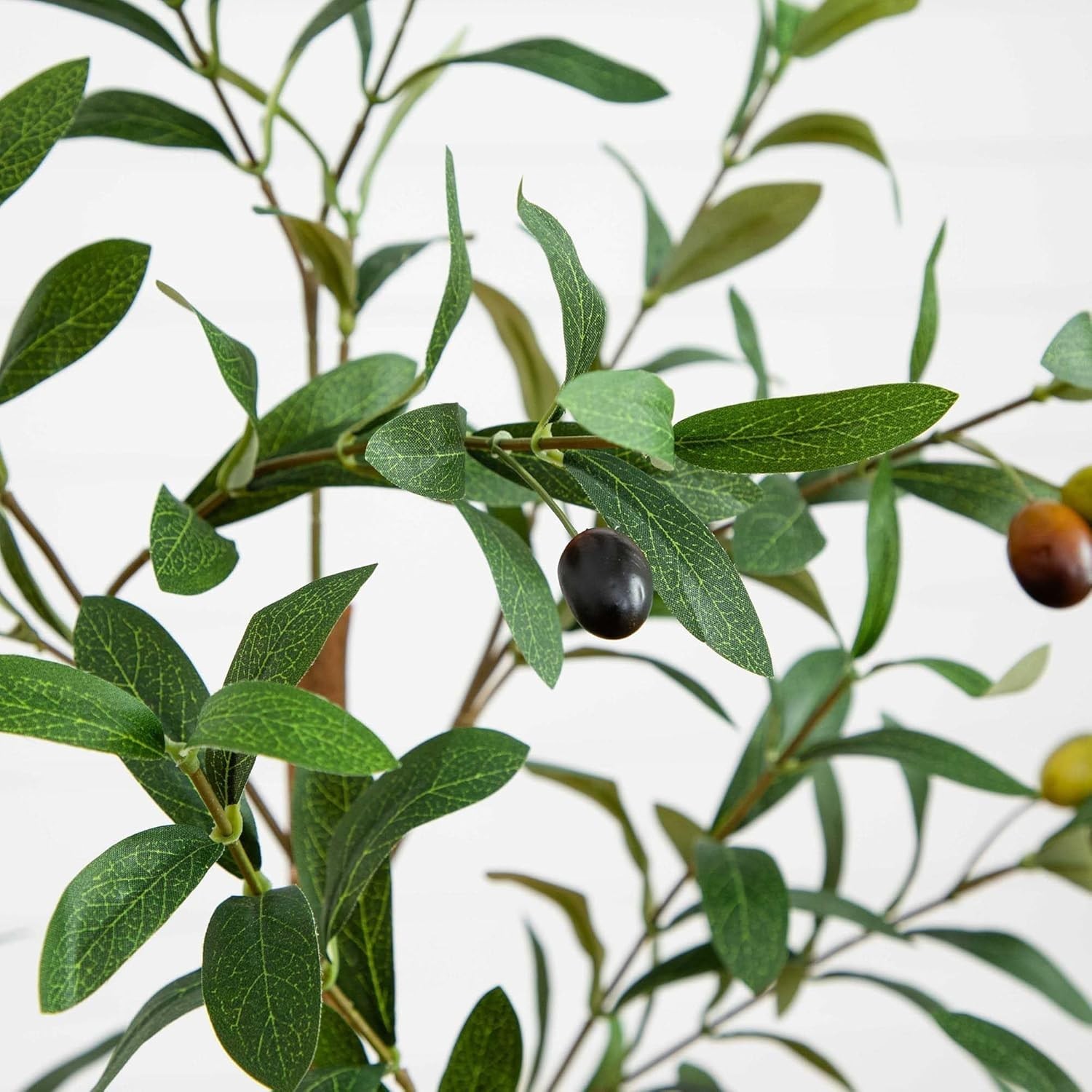 Versatile 3FT Faux Olive Tree with Natural Wood Trunk – Mediterranean Charm