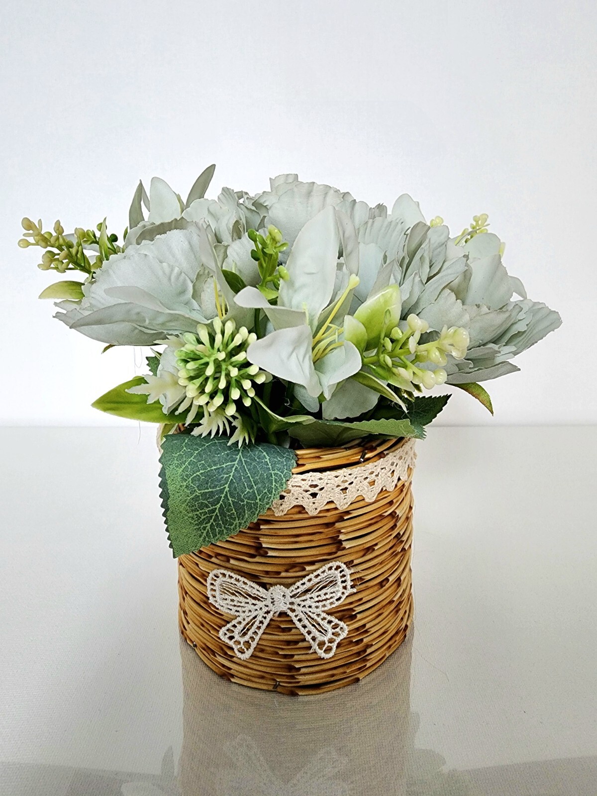 Artificial faux potted flowers plants home kitchen wedding office decorations