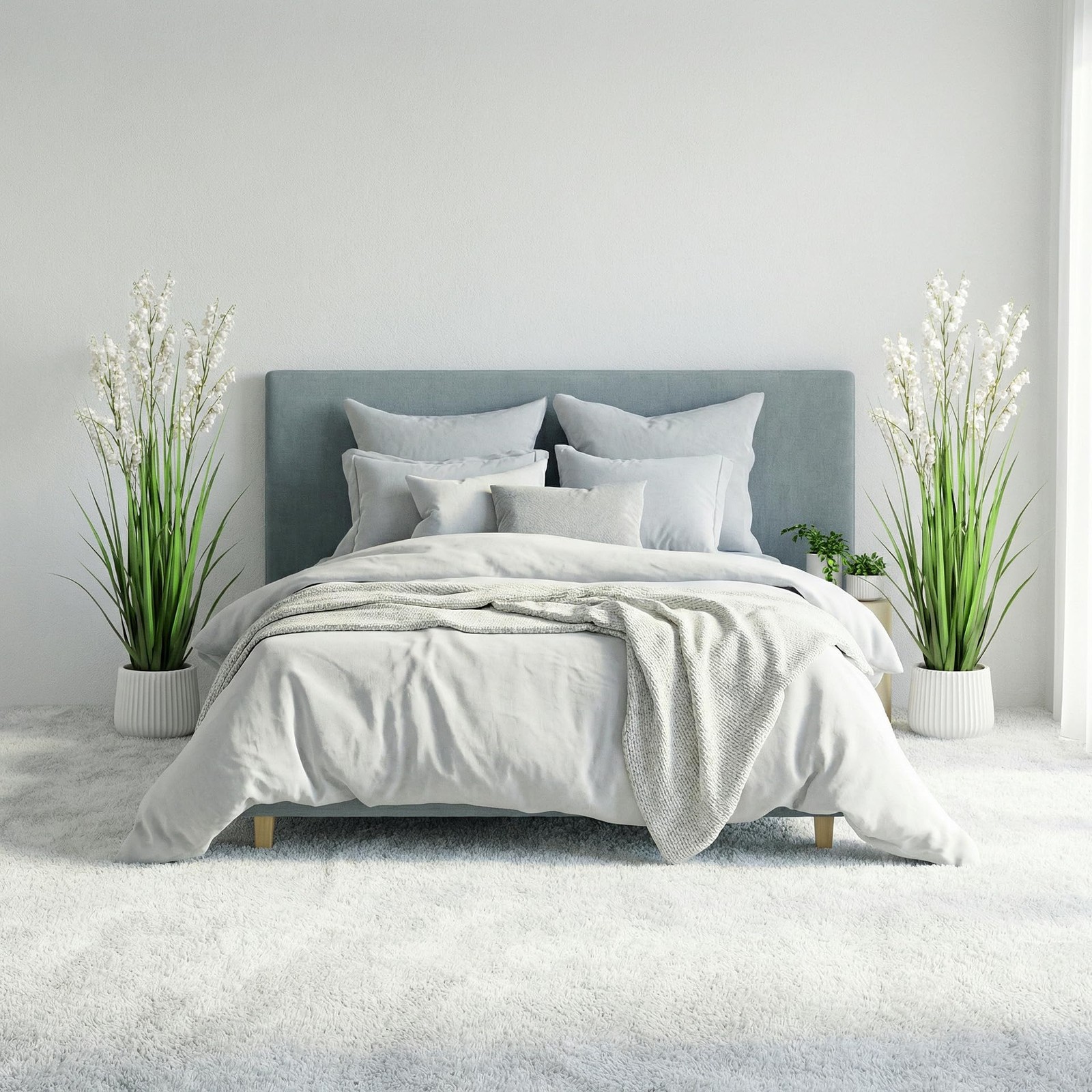 Fake Plants Home Decor Fake Flowers Artificial Plants Outdoor Tall Grass Plan…