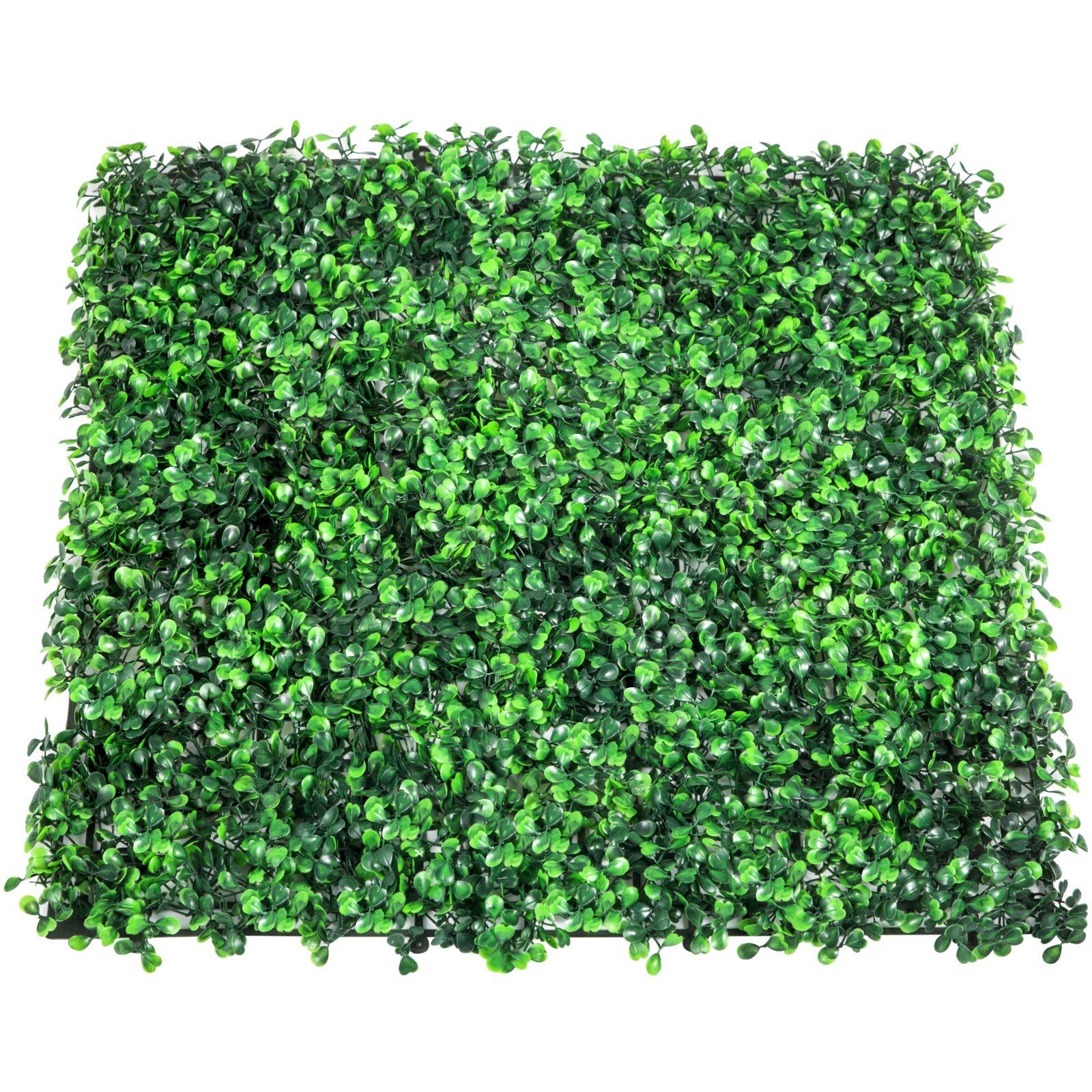 24-Pack 20x20in Artificial Boxwood Panels – 4cm PE Green Wall Hedge