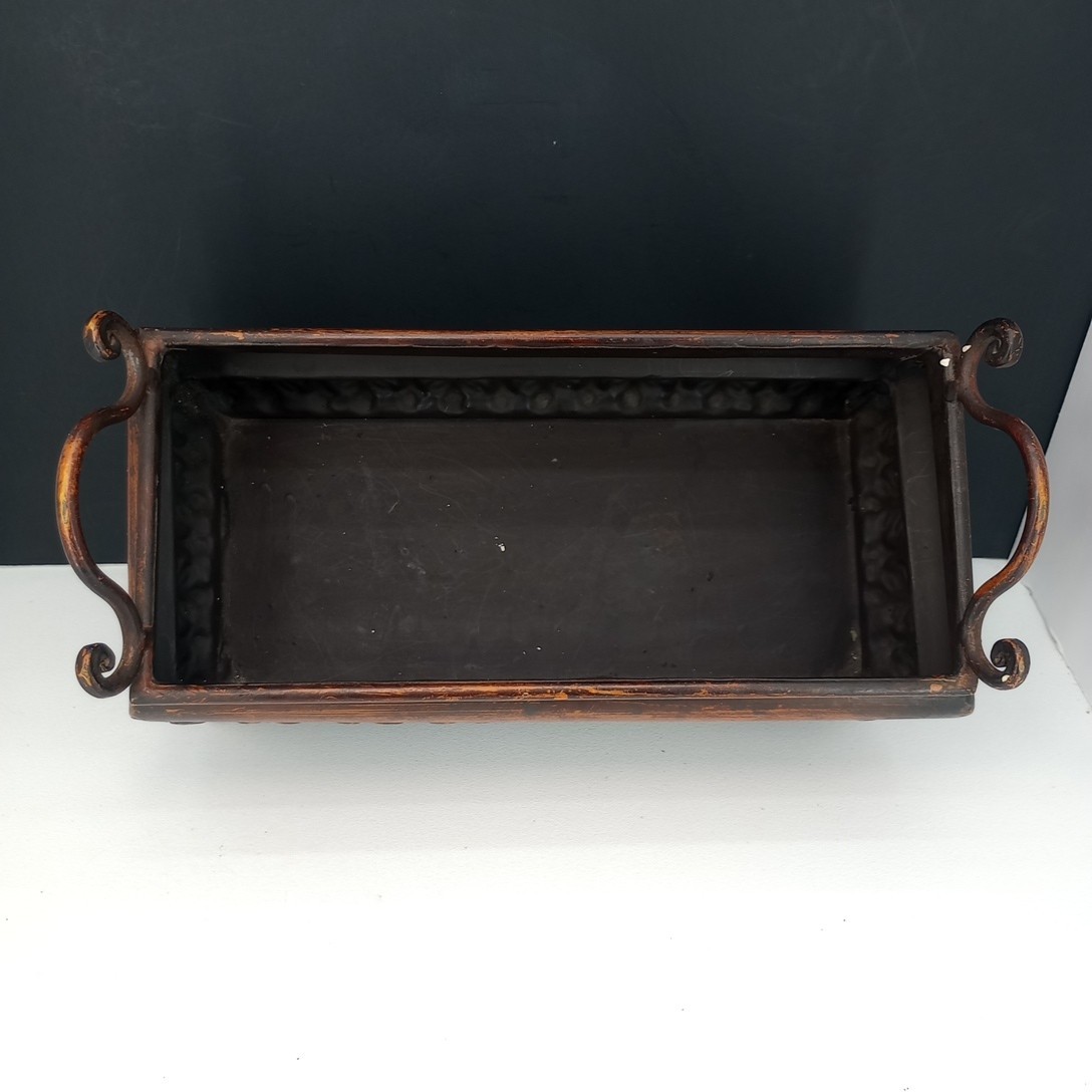 Metal Decorative Centerpiece Antiqued Finish SEE DETAILS