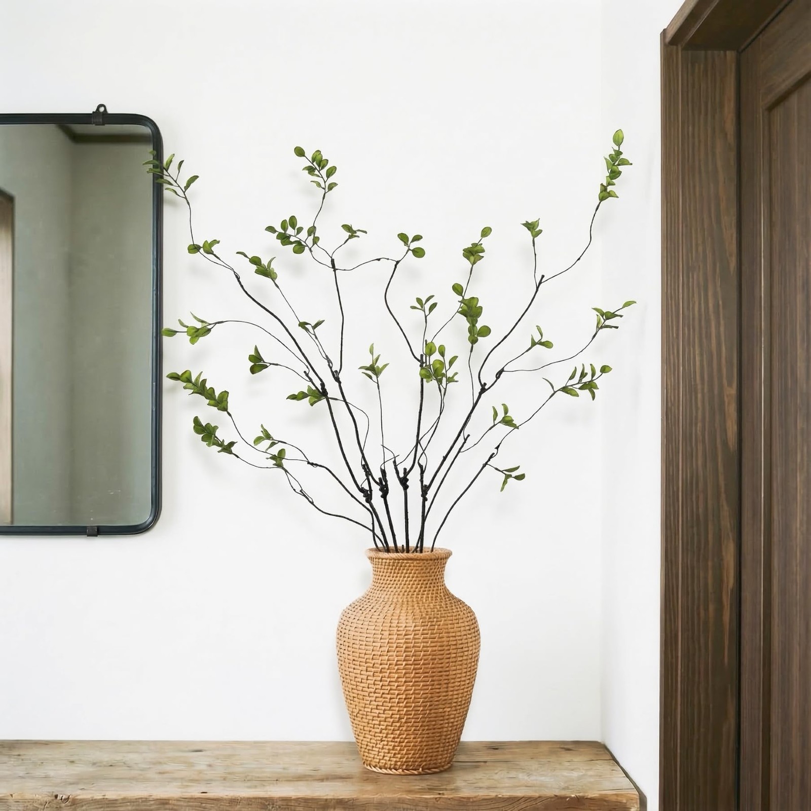 4 Pcs Artificial Greenery Stems Faux Branches for Vase, 37.4 Inch Artificial …