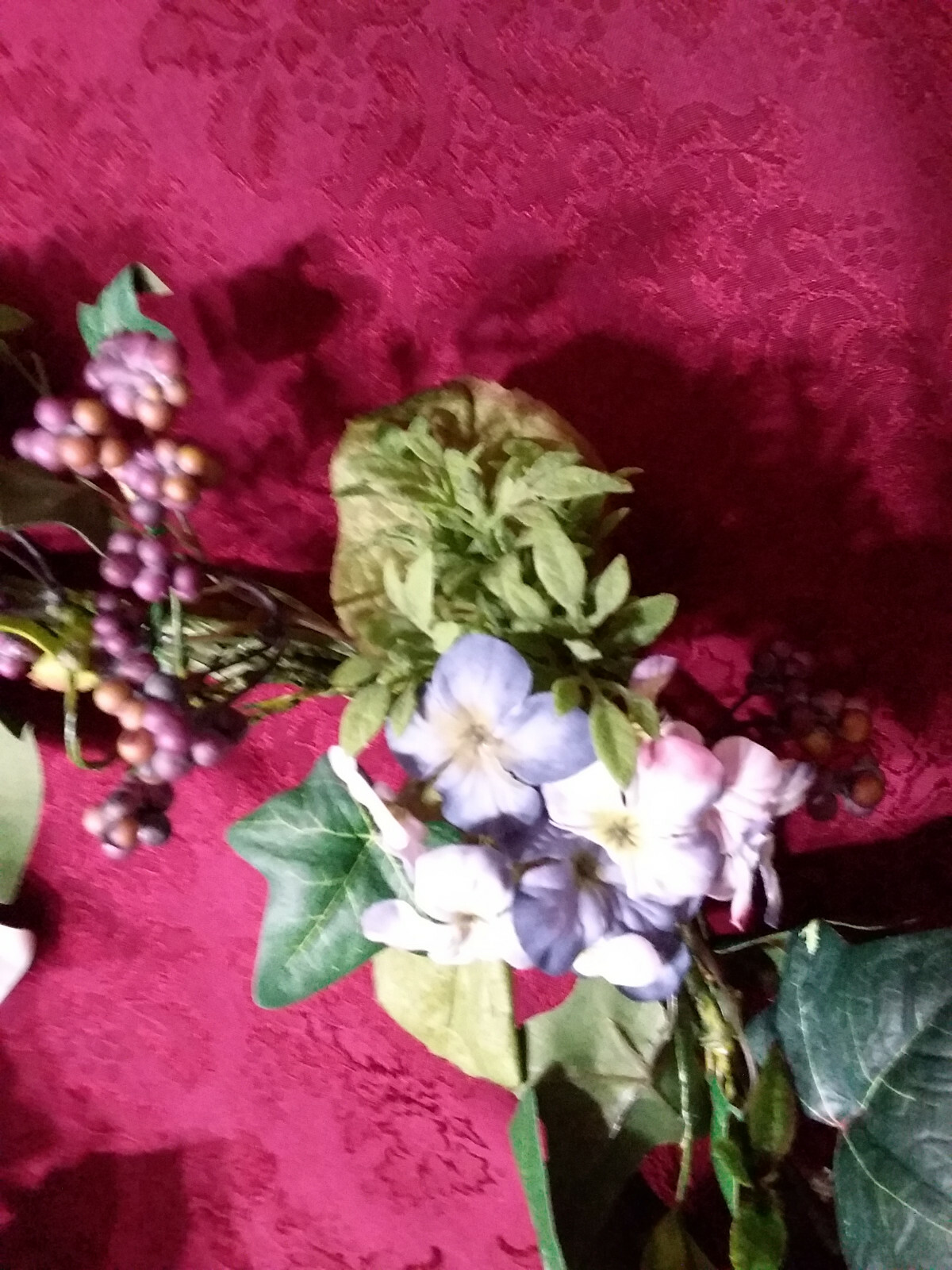 Home Interiors Lavender/ Purple Hydrangea Wreath/Garland – NEW/FREE SHIPPING