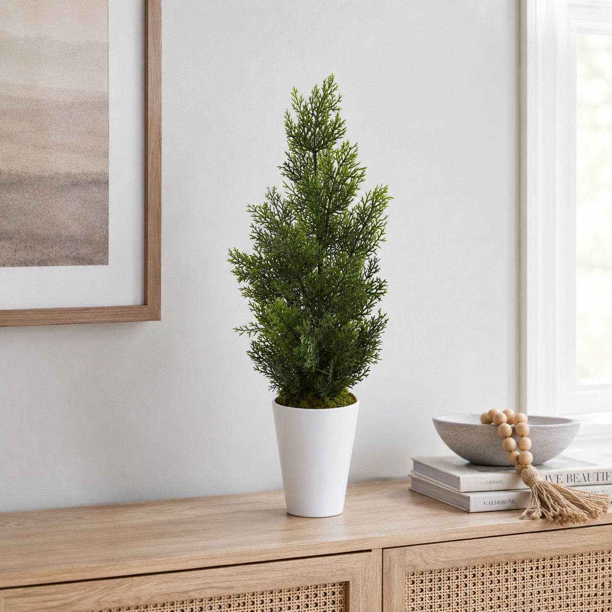 27″ Mini Cedar Pine Tree in Planter (Indoor/Outdoor)