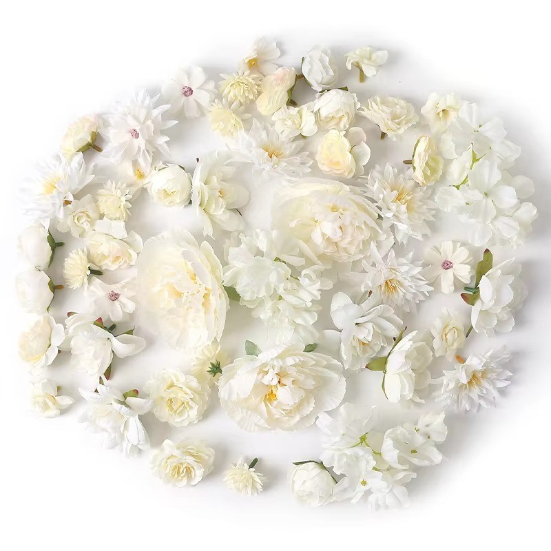 4CM Silk Rose Flower Heads 17PCS Artificial DIY Wedding Party Decor 🌹🏡