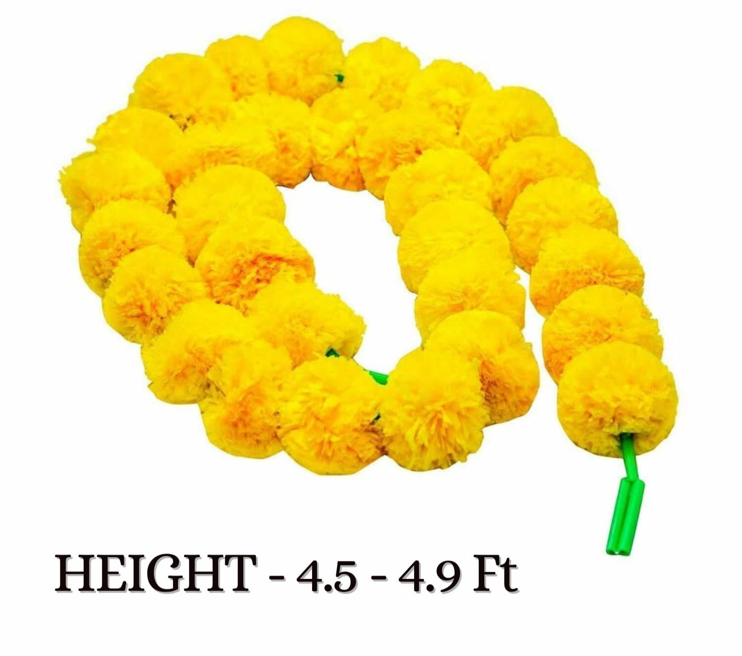 Artificial Marigold Flowers Garlands For Home Office Temple Diwali Decoration D1