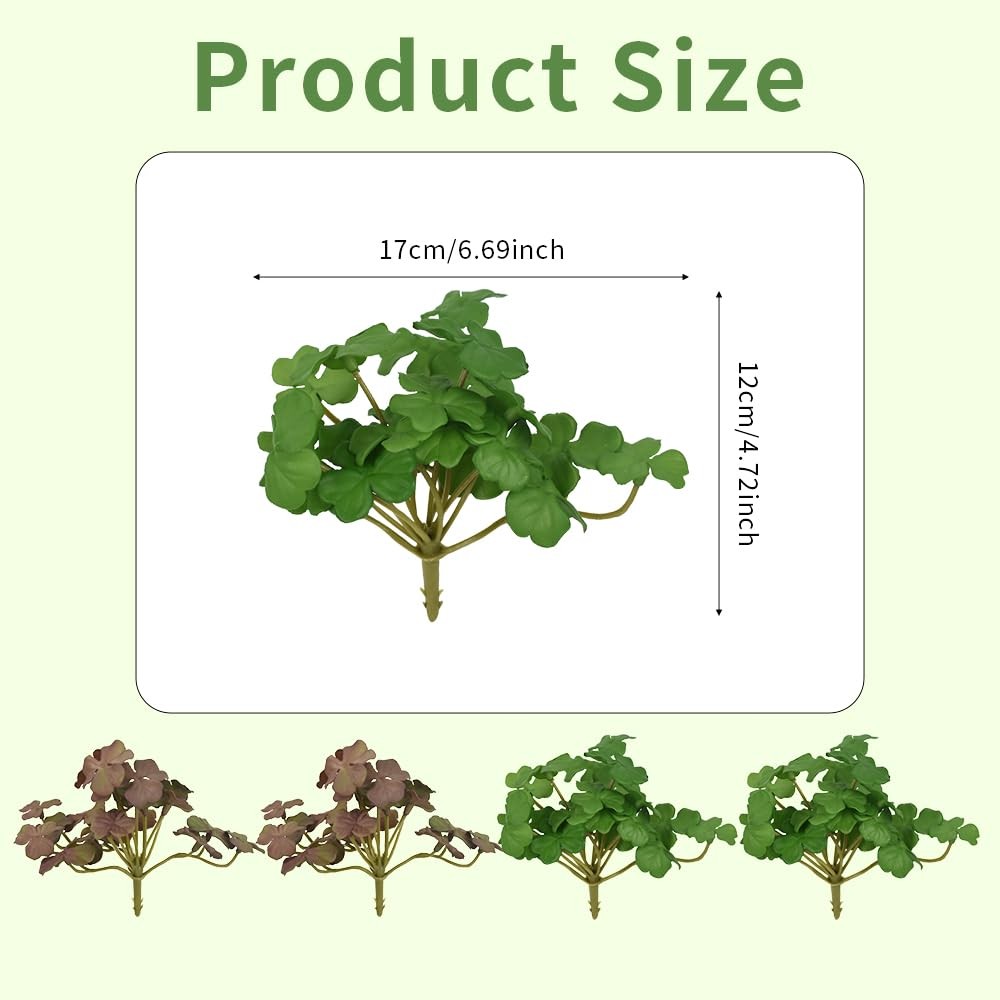 Artificial Plants Clover Short Fake Green Plant For Window Stairway Garden Door