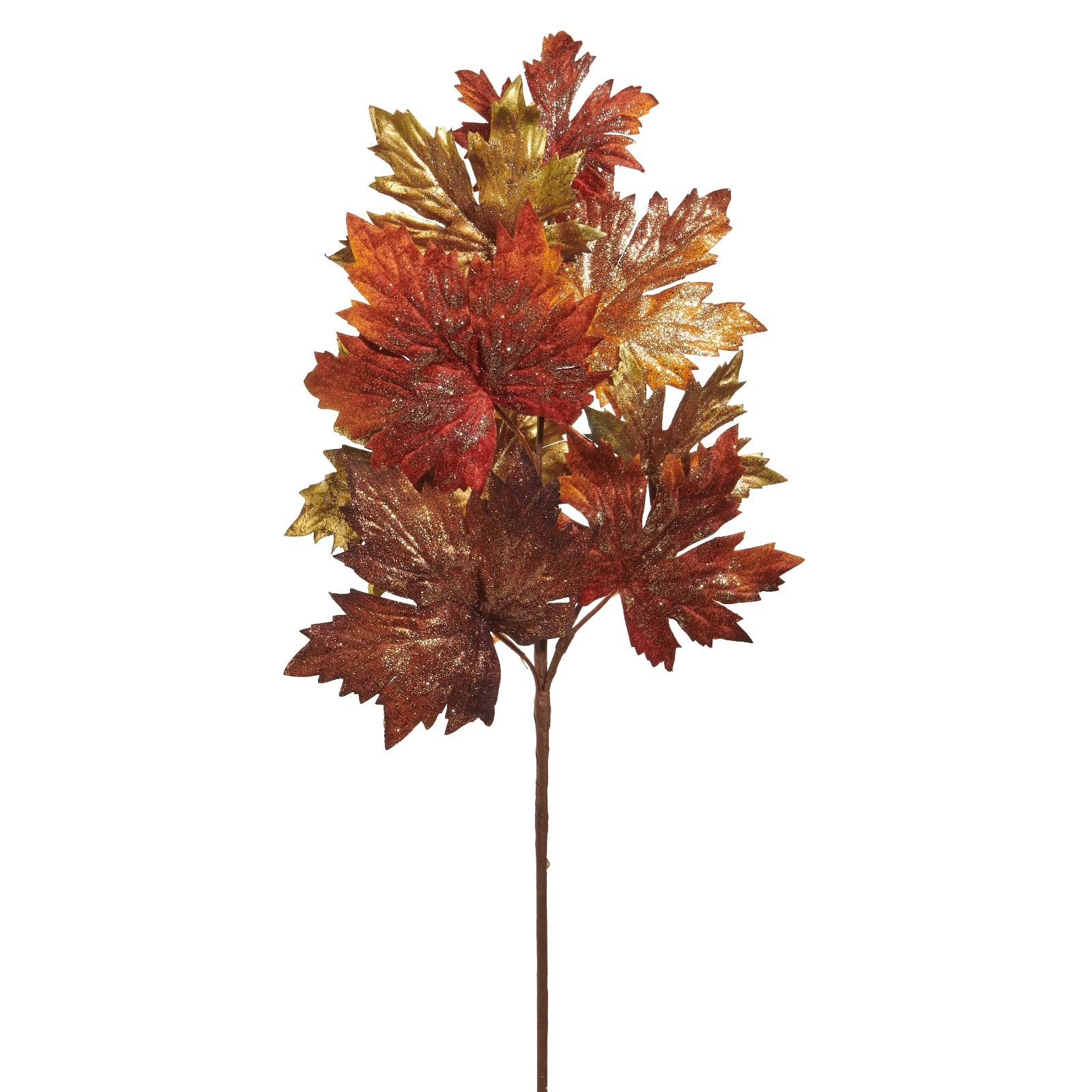RAZ Imports 27″ Glittered Maple Leaf Spray (F4542113)