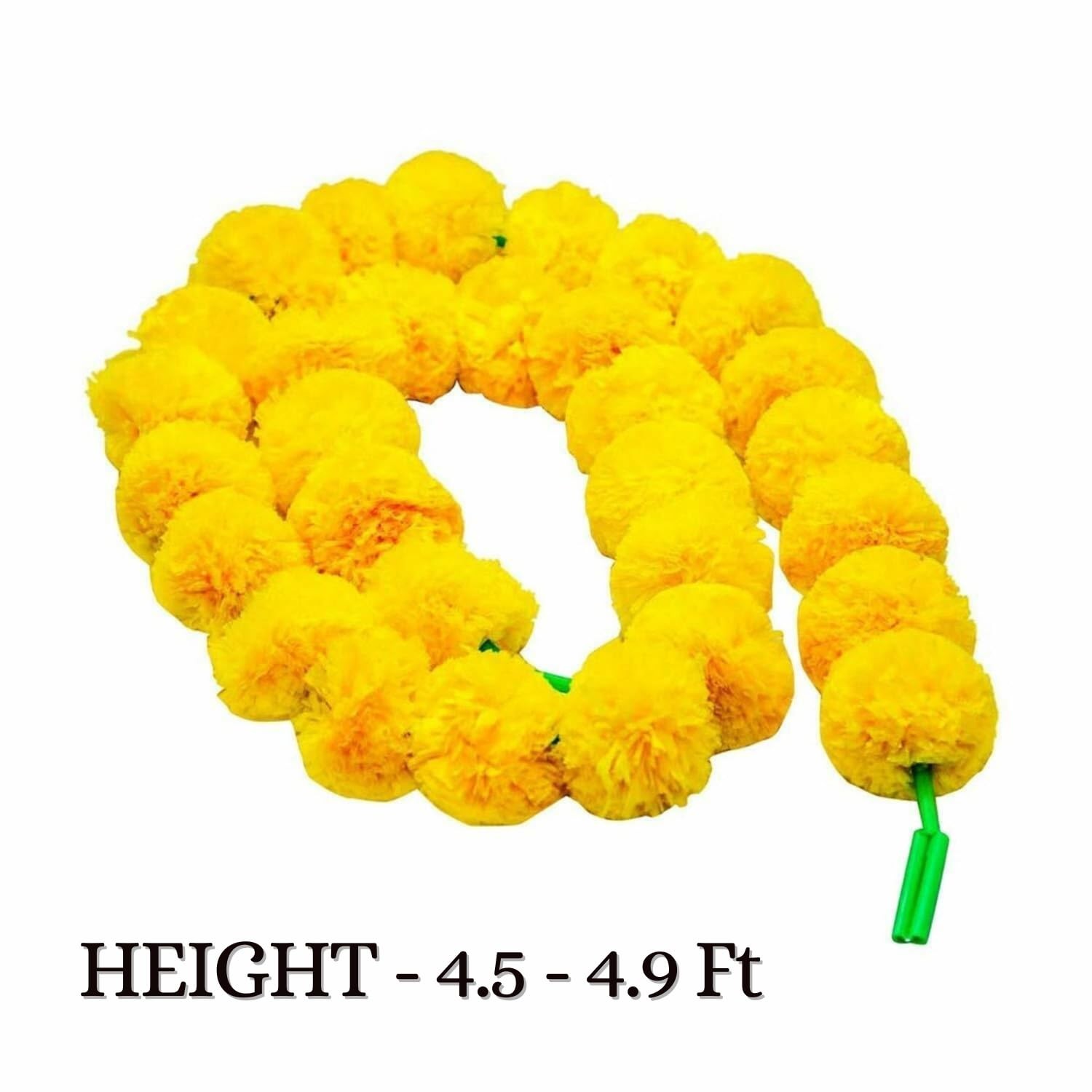 Artificial Marigold Flowers Garlands For Home Office Temple Diwali Decoration D3