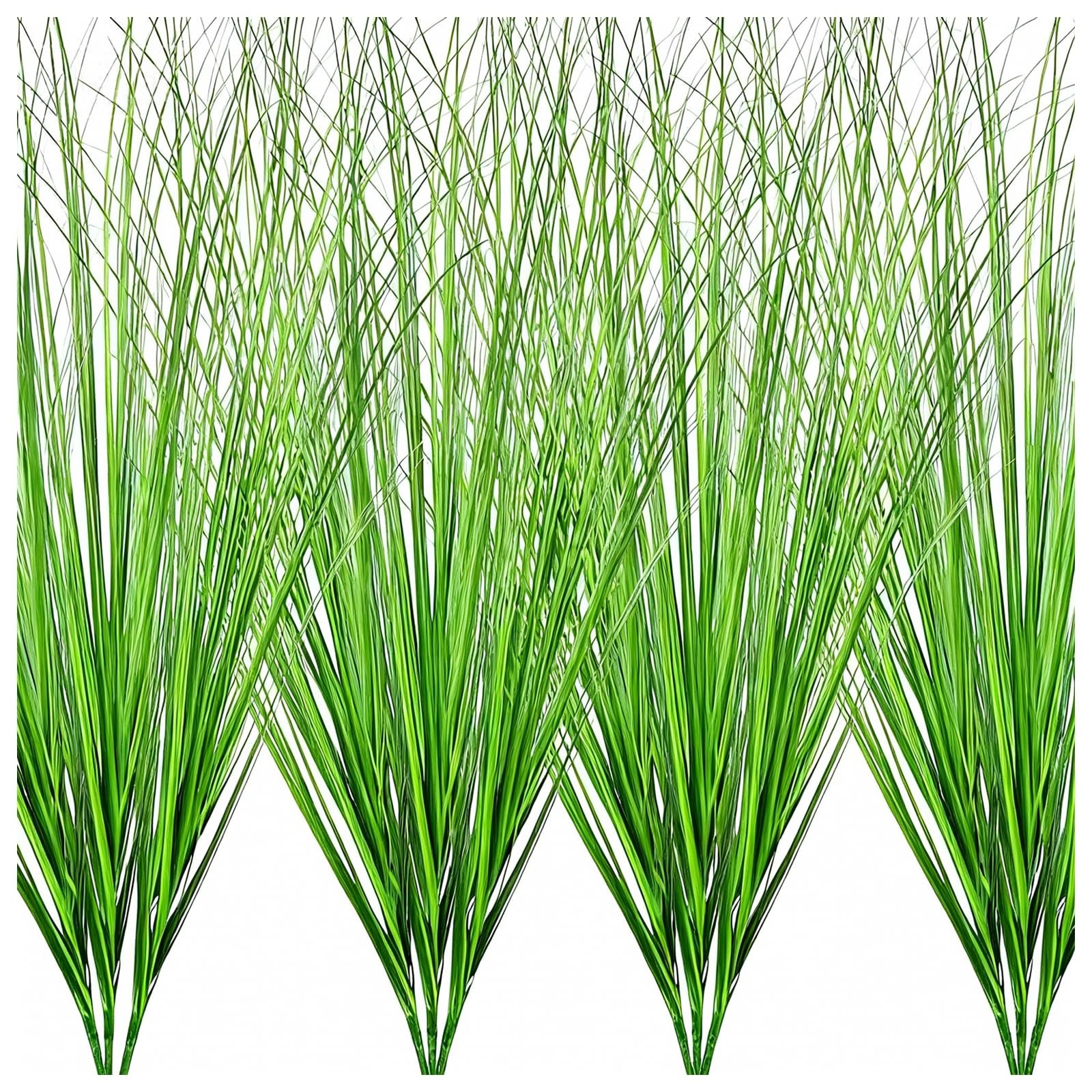 10pcs Artificial Grass Plants, 20.5 inch Faux PVC Onion Grass Wheat Stems for…
