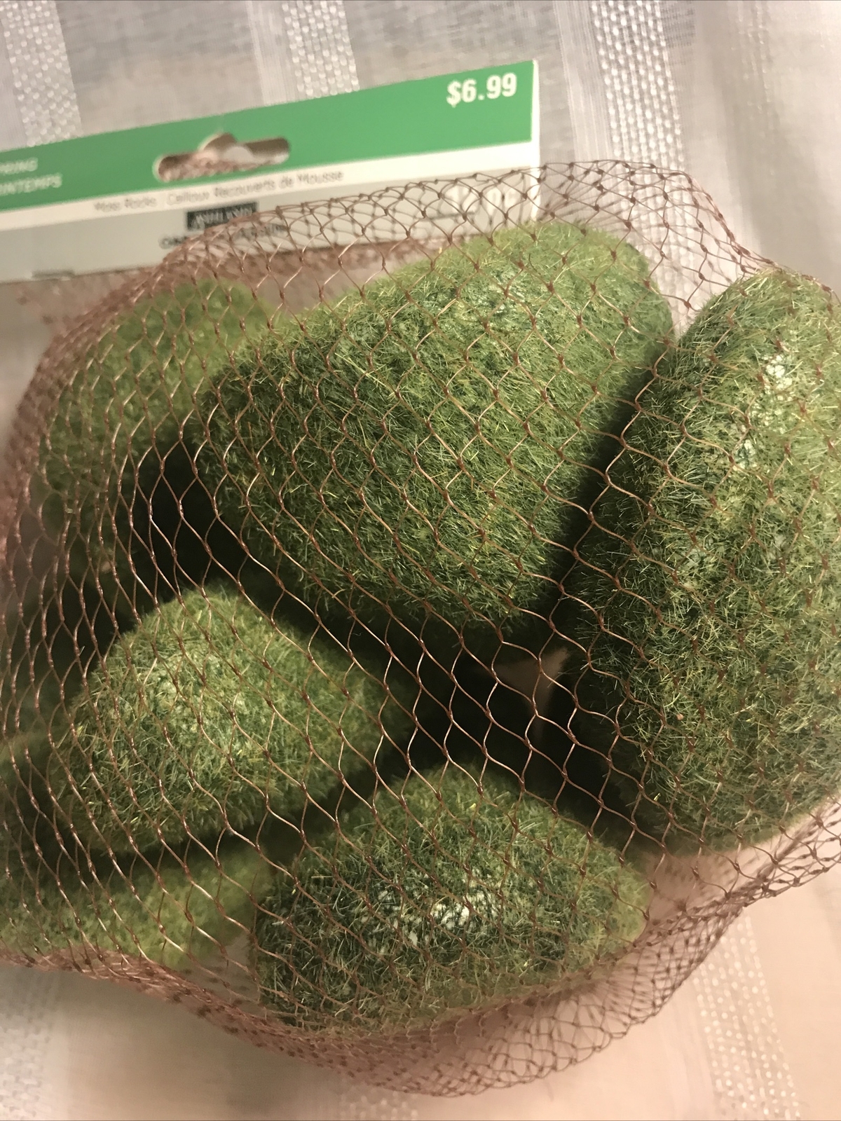 Moss Rocks Faux Greenery Garden 12 Pieces NEW Fairy Garden Decor Accents Craft