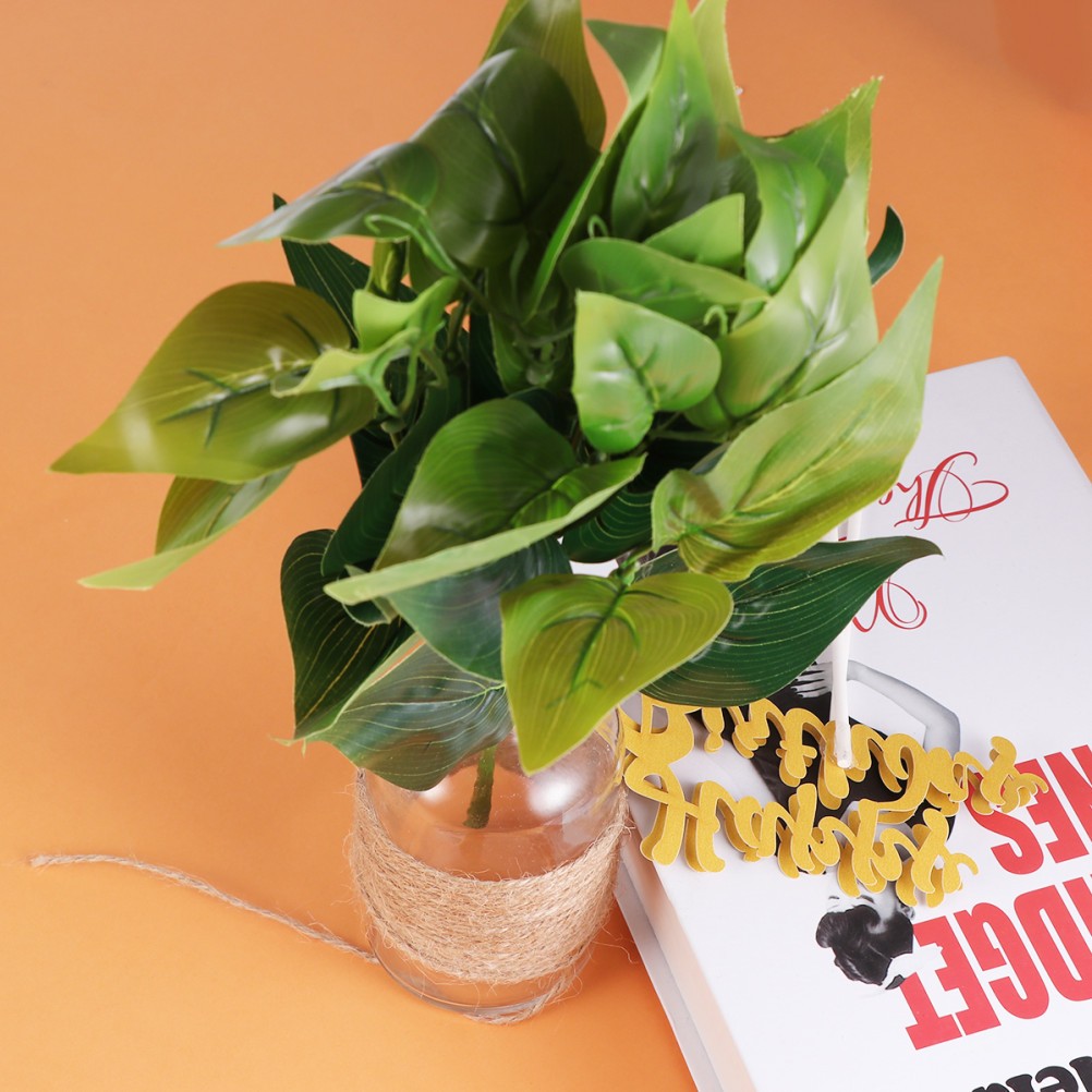 10 Pcs Artificial Plants Insert Decorations for Home Rooms Fake Wall