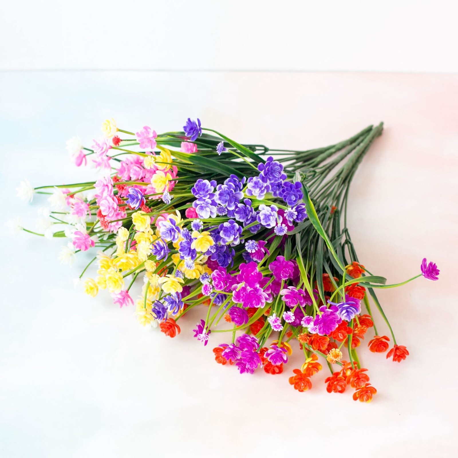 4pcs artificial flowers small Lotus home decoration outdoor floral art