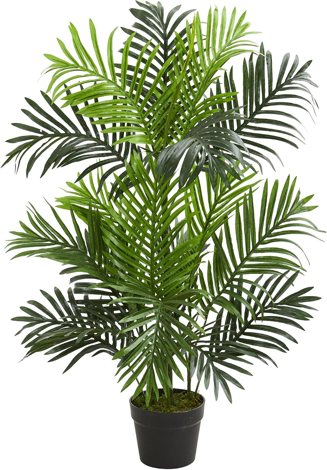 3 Ft Artificial Paradise Palm Tree with Nursery Pot | Lush Realistic Fronds, Mul