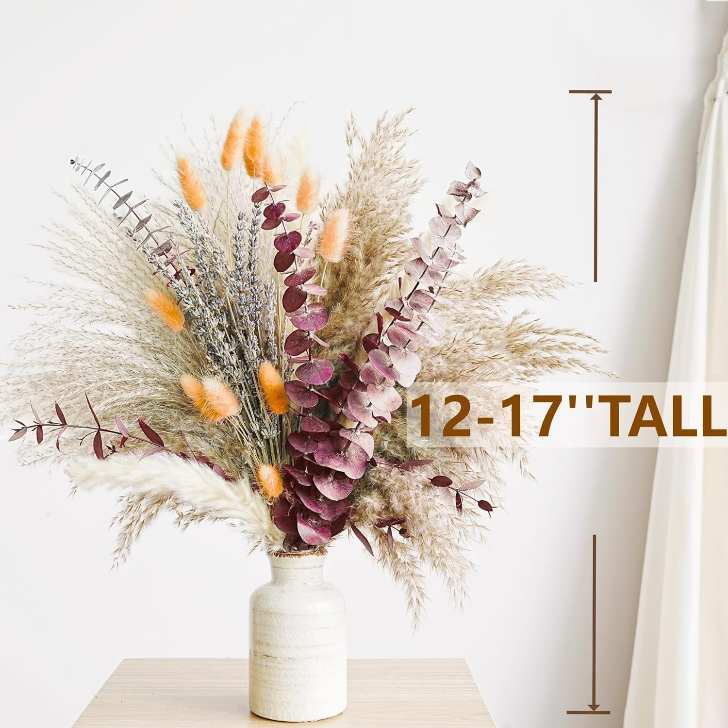 Versatile Fall Floral Decor Bouquet – Pampas Grass & Lavender for Home & Gifts