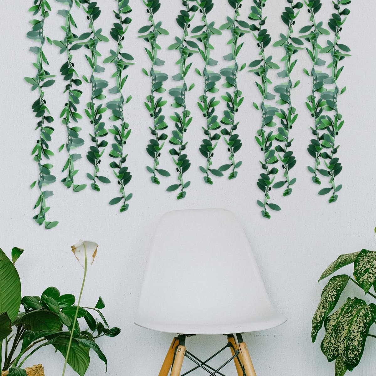 Yards Green Vines Garland Artificial Garland Foliage Green Leaves Fake Vine L…