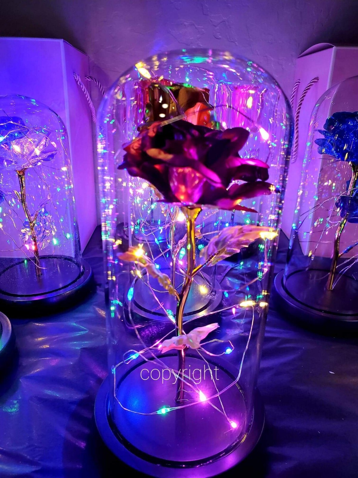 Eternal Rose Flower LED Enchanted Galaxy Rose Girlfriend Valentine’s Gift