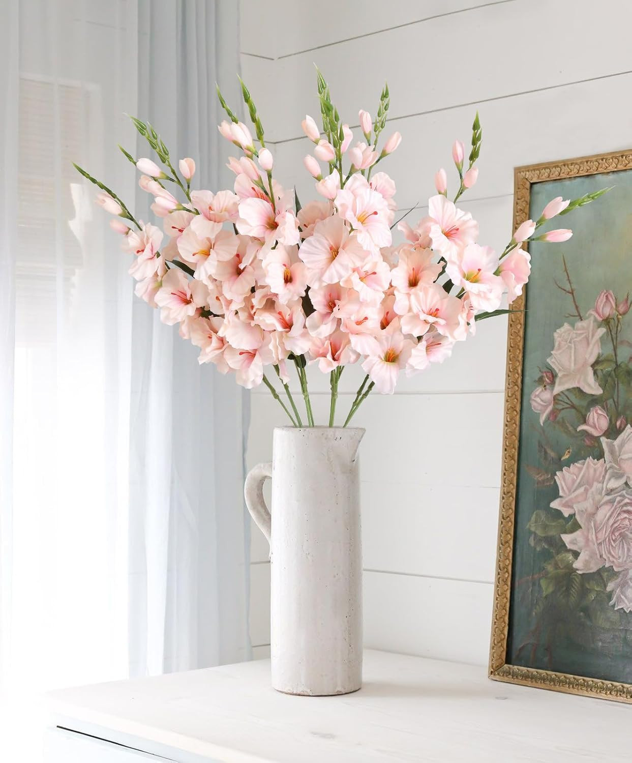 10 PCS Gladiolus Artificial Flowers 30.3 in Gladiolus Flowers Silk Gladiolus Flo