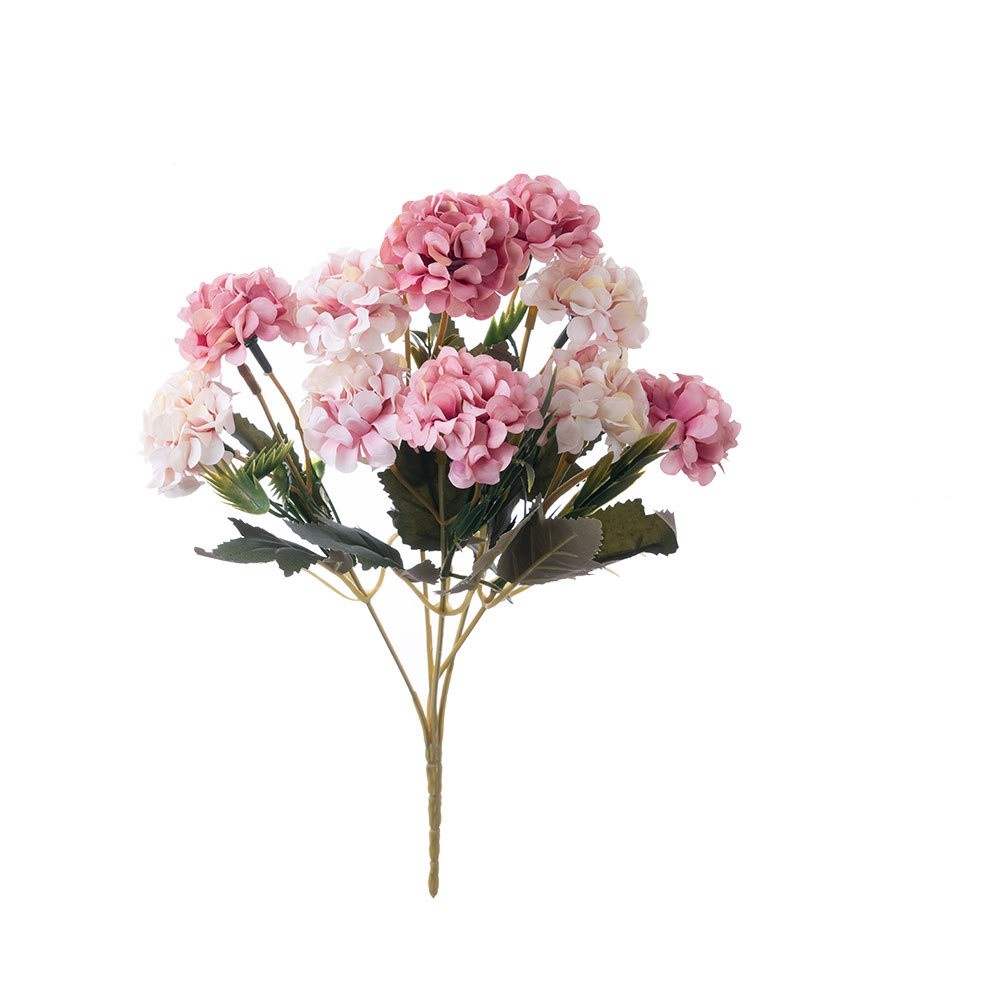 4Pack Artificial Hydrangea Flowers Silk Bouquet 10 Heads Each Wedding Home Decor