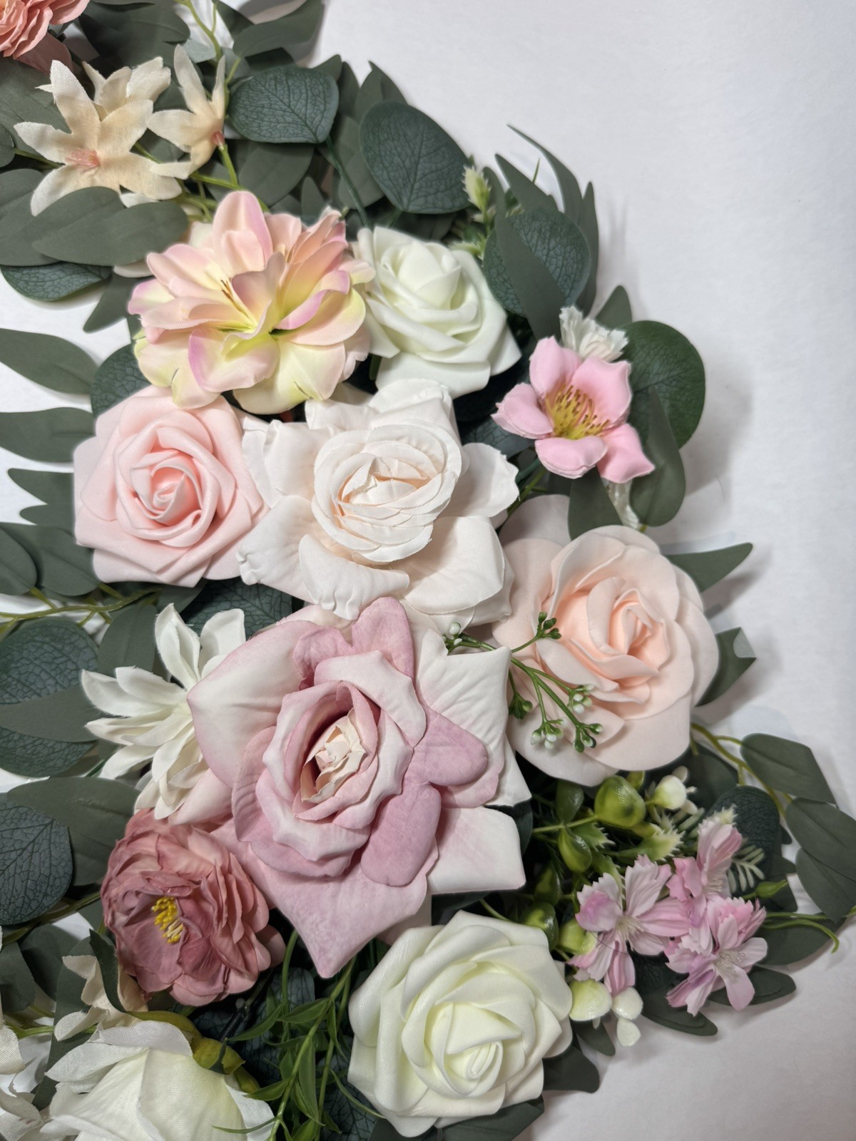 Artificial Wedding Arch Flowers Kit Lifelike Silk Foam Decoration Events New