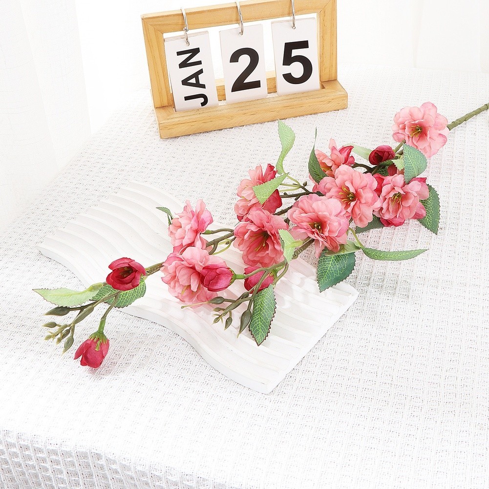 Artificial Camellia Flower 27.56in for Wedding Table Decor Outdoor Use