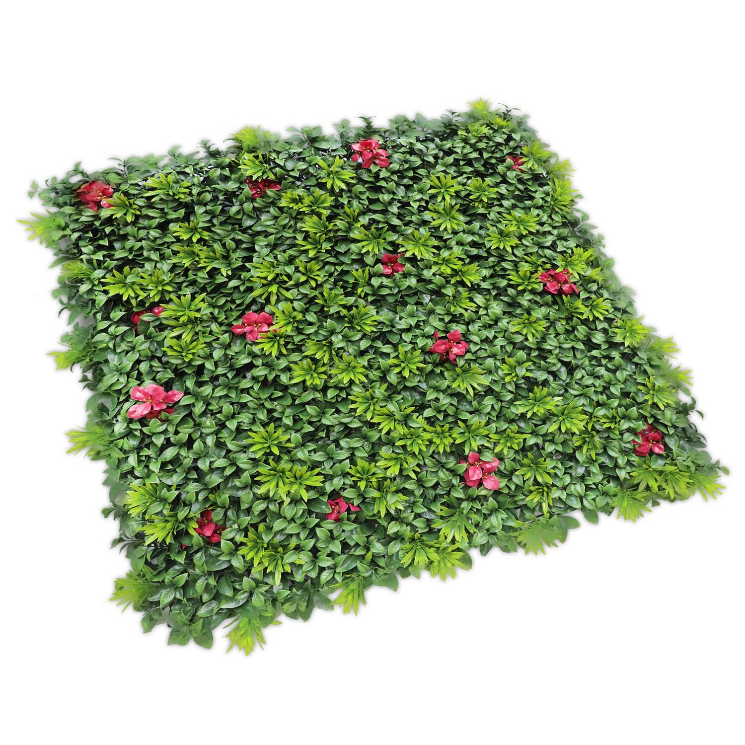 40″ Artificial Faux 3D Mix Leaves Wall Panel Fence Screen Home Outdoor Decor #01