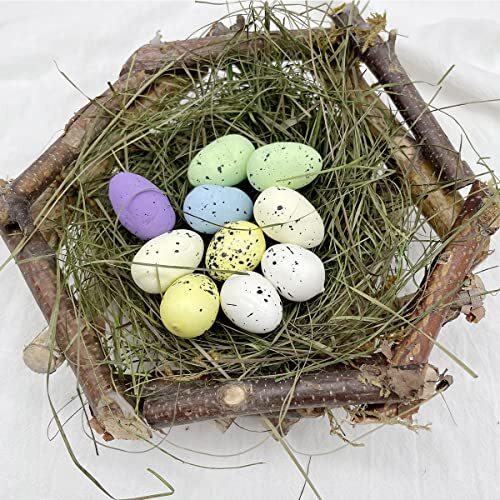 pcs Artificial Bird Eggs Craft for Home Decor Garden Ornaments Speckled Fake 20